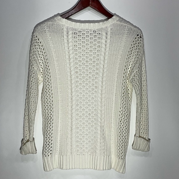 Madewell Karlie Cable Knit Sweater; perfect for fall/winter gathering. Size: XXS - Picture 9 of 15